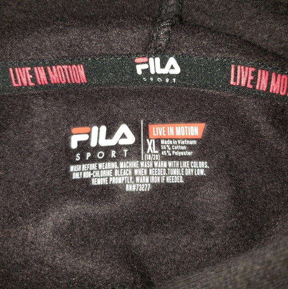NWT Boys FILA Sport Hoodie - Size XL (18/20) - Picture 4 of 7